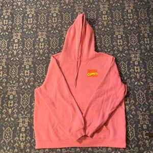 This is a great marvel comics hoodie from H&M. The color is pink, size is a xxl.